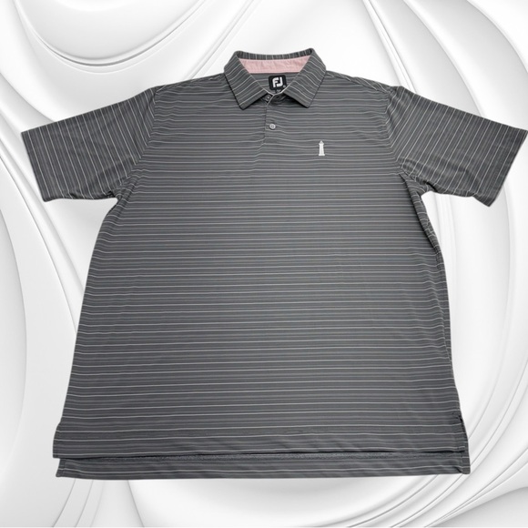 HARBOUR TOWN Men’s XL Gray FOOTJOY Golf Polo Shirt - Picture 3 of 4